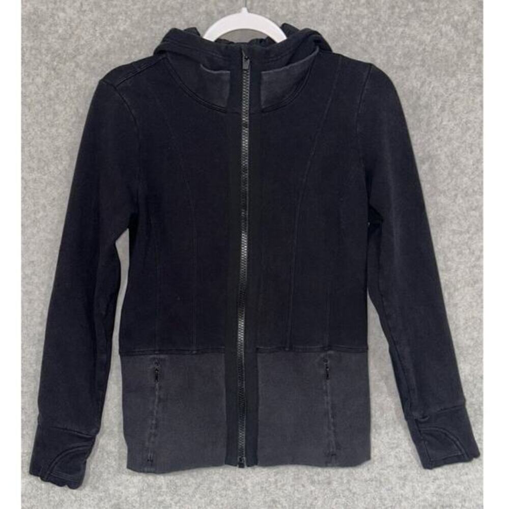 Athleta | Small | Fitted Victory Hoodie Jacket Full‎ Zip activewear sweatshirt